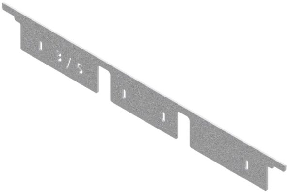 Produktbild UBK 400 003  -  Unterflur-Bodenkanal UBK 400 Endstück-Kante für 3 und 5mm Vertiefung